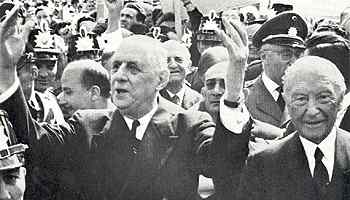 Charles de Gaulle og Konrad Adenauer Charles de Gaulle og Konrad Adenauer